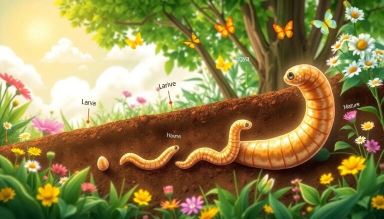 Worm life cycle